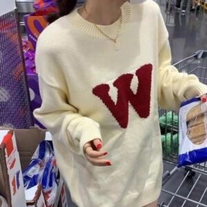 Wassup knit crew neck sweater
